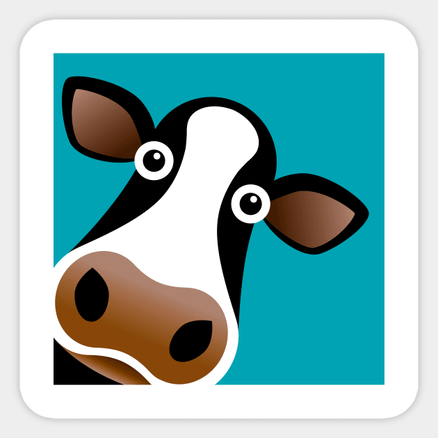 Moo Cow Sticker by blueshift